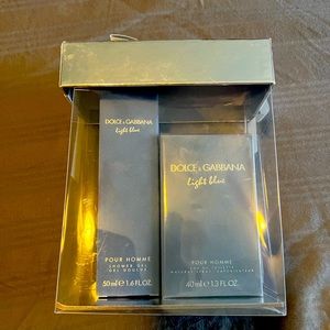 New Men’s Dolce and Gabbana Light Blue gift set.